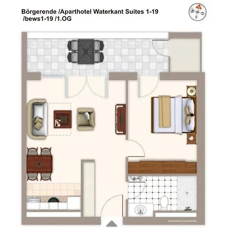 Διαμέρισμα Aparthotel-waterkant-suites-suite-1-19 Börgerende-Rethwisch
